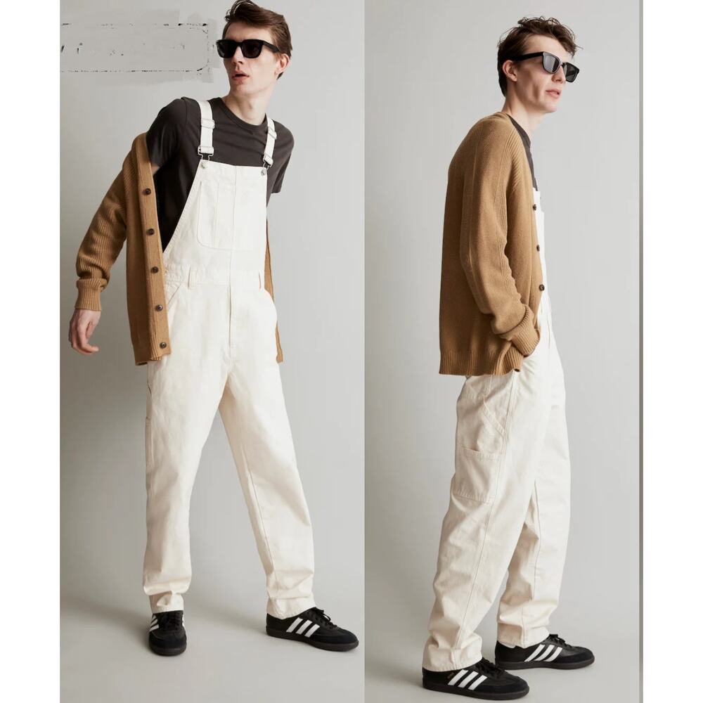 Madewell Garment-Dyed Canvas Overalls in Vintage Canvas Size M